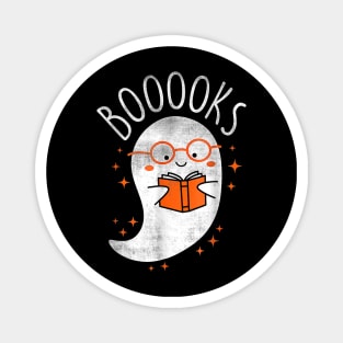 Funny Halloween Cute Ghost Book Reading School Teacher Magnet